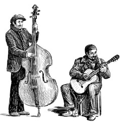 sketch street musicians vector 26074508 sketch street musicians vector 26074508