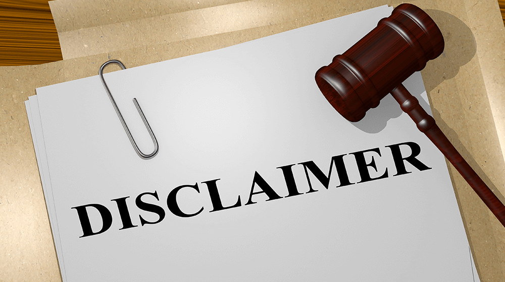 disclaimer examples disclaimer examples